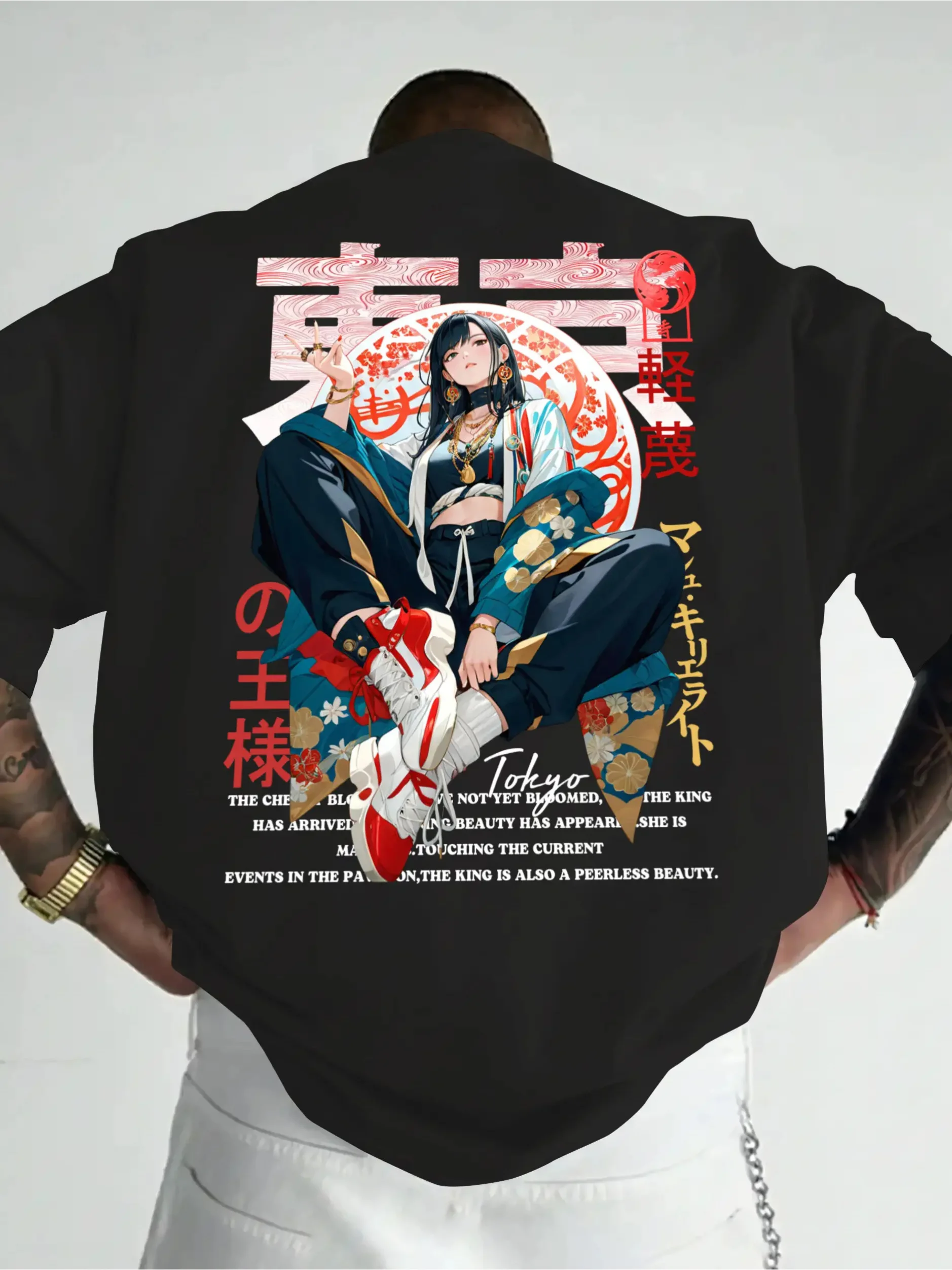 Anime Japanese Manga Print 100%cotton Trendy Men Woment T-shirt Summer Autumn Daily Sports Party Casual Loose Street ShortSleeve