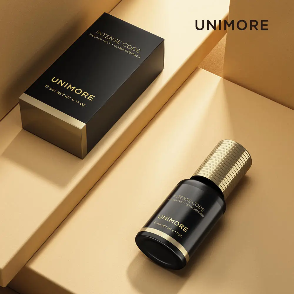 Unimore Colla professionale per extension ciglia - 0,5 s Asciugatura rapida, super lunga durata, impermeabile e bassa irritazione per artisti delle ciglia