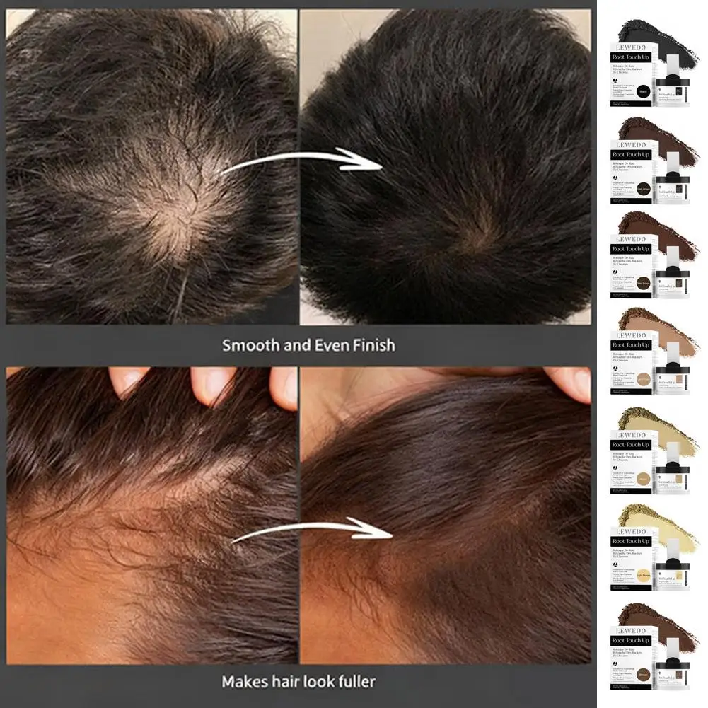 مسحوق خافي عيوب خط الشعر الطبيعي الفوري أداة مسحوق شعري مملوءة تعزيز ماجيك شعري ماكياج الانفجارات مقاوم للماء Sh G6P6 #4