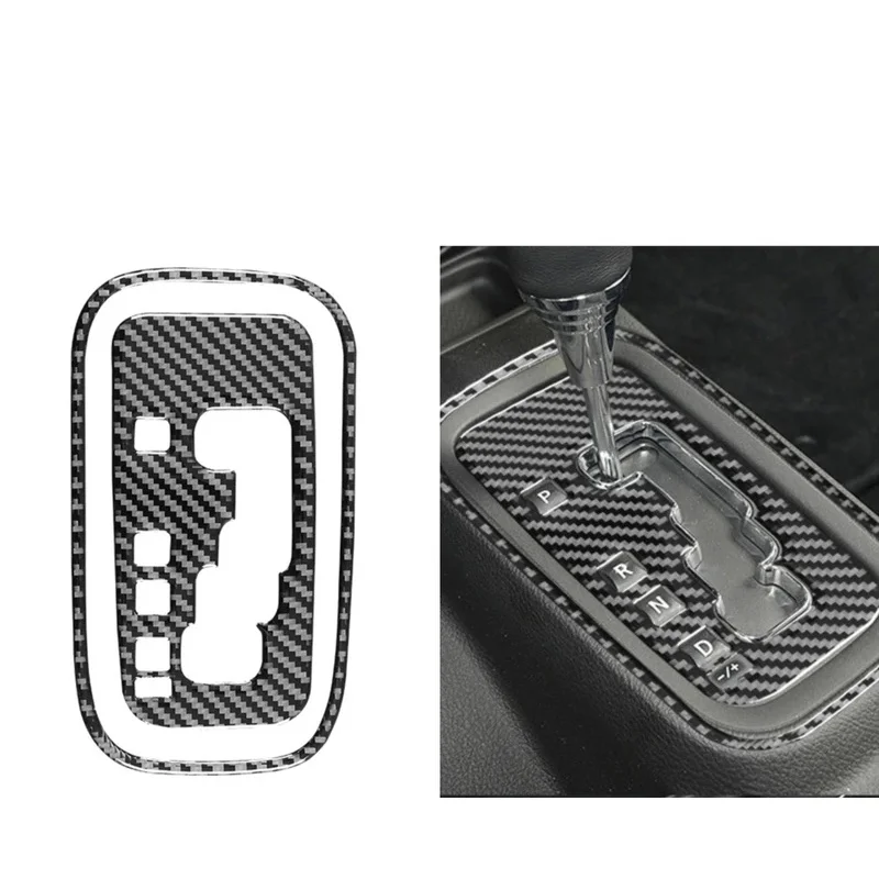 

Carbon fiber styling car interior gear shift panel cover trim sticker for Jeep Wrangler JK 2011 2012 2013 2014 2015 2016 2017