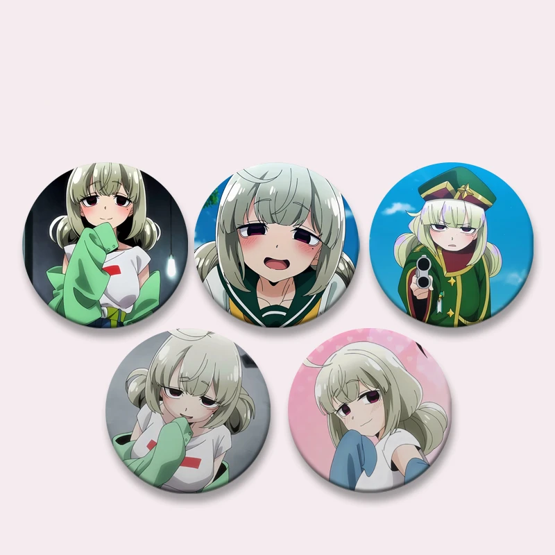 58mm Anime Gushing over Magical Girls Cosplay Hiiragi Utena Cosplay COSTUME Badge Pin SPTE Tinplate Brooch﻿ Prop Gilf