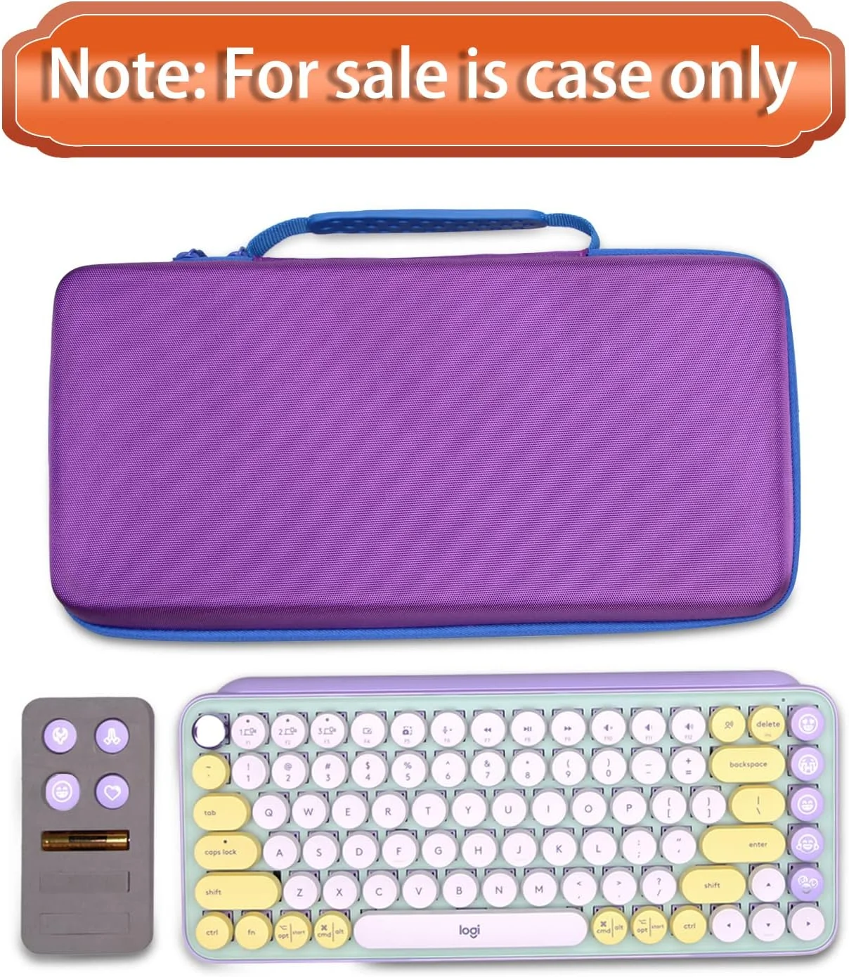 LTGEM Case Compatible with Logitech POP ICON Combo Bluetooth Keyboard and Mouse Combo, Office Travel Carrying Storage Bag -