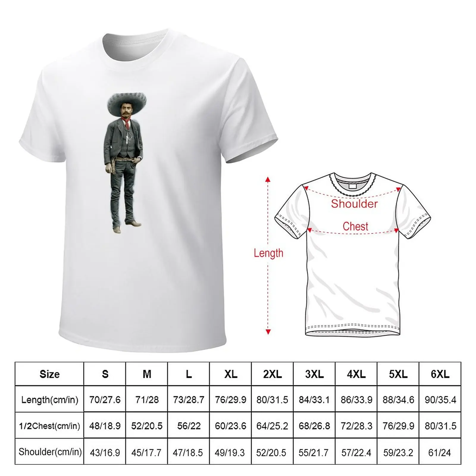 Emiliano Zapata Badass T-Shirt summer top anime clothes sweat shirts, men