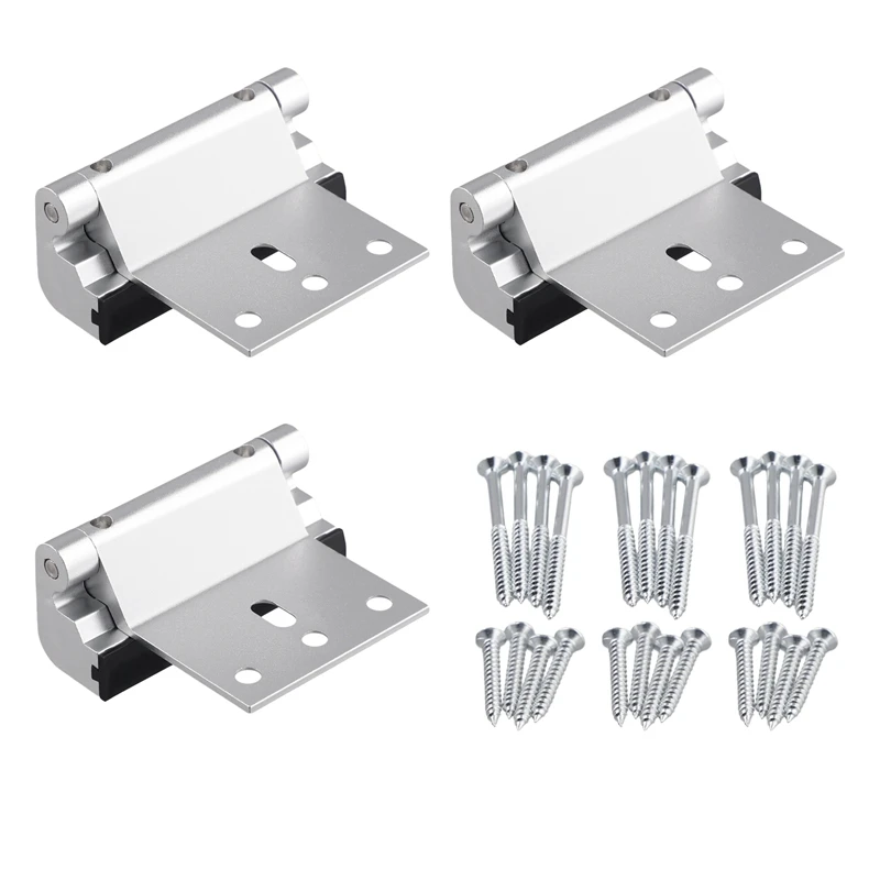 3 Pcs Door Reinforcement Lock,Aluminium Alloy U Door Reinforcement Lock 3Inch Security Door Lock Home Proof Door Stopper