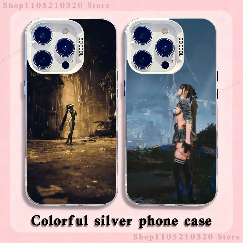 

Game S-Stellar B-Blade Phone Case For iPhone 17,16,15,14,13,12,11,Pro,Max,Plus,Mini,XS,SE Anti Fall White Matte Hard Bumper