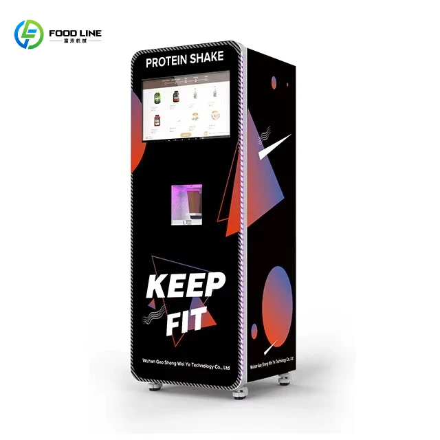 Popular Protein Shake Vending Machine Automatic Touch Screen Gym Cold Mix Coffee Vending Machine