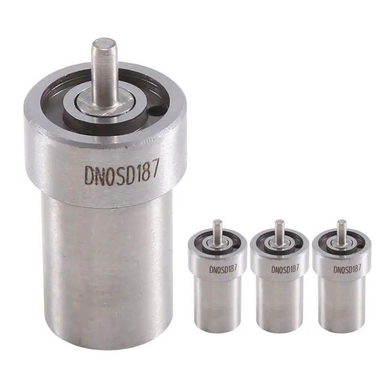 4 Piece DN0SD187 New Diesel Fuel Injector Nozzle Silver Metal For Nissan Patrol GR Bluebird Vanette LD20 LD28 SD25-A61E