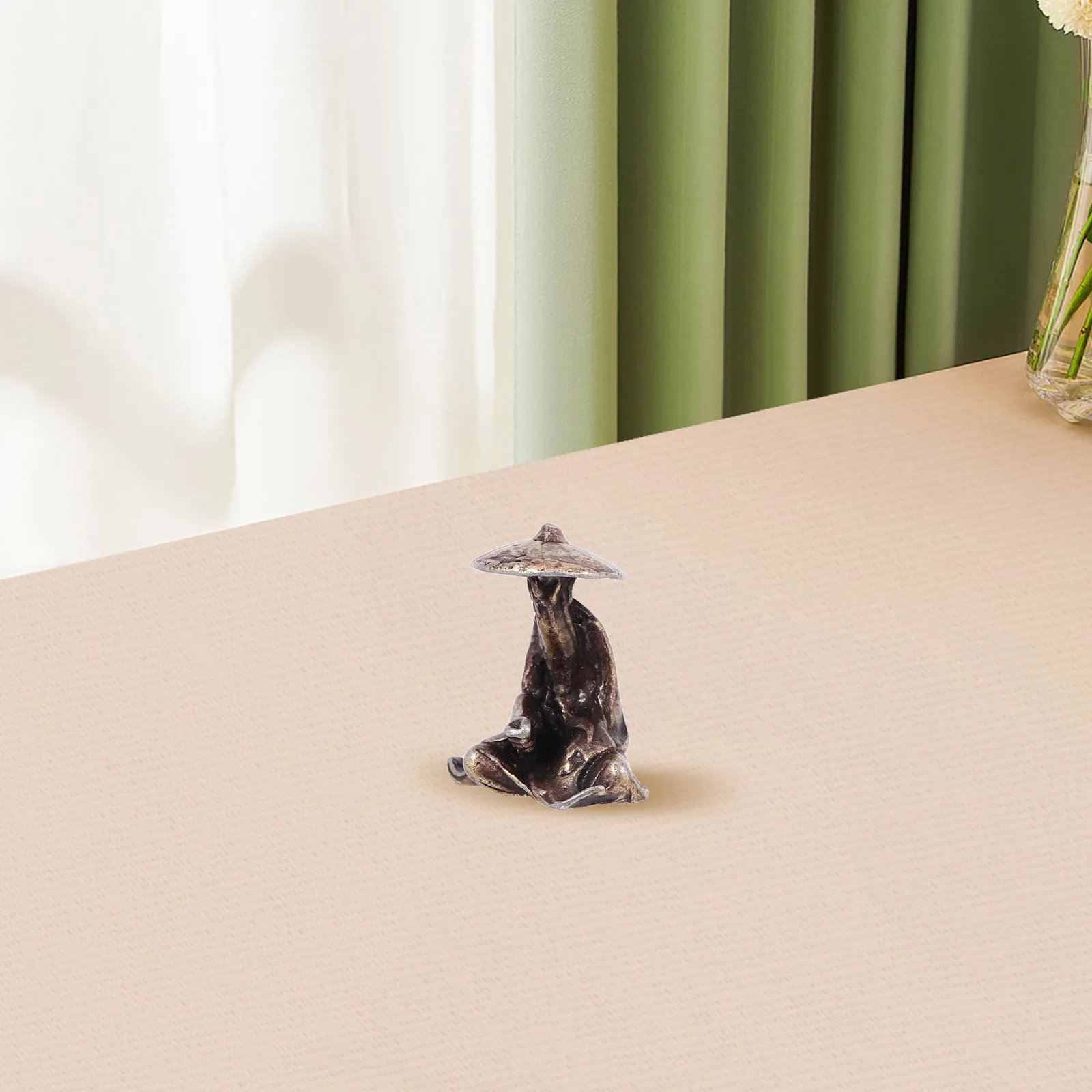 

Miniature Chinese Ancient Figure Metal Statue Micro Landscape Bonsai Garden Desktop Terrarium Decoration Ornament