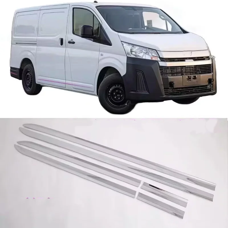 Для Toyota Hiace 300 Series 2019-2022: хромированные накладки на боковые зеркала заднего вида из АБС-пластика задний стеклоочиститель передние противотуманные фары фонарь багажника и двигателя