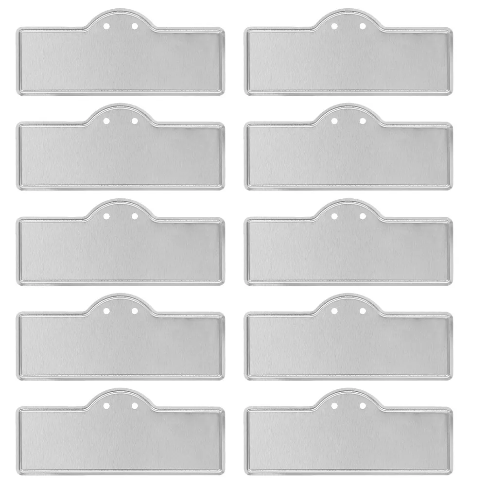 10Pcs Plant Label Tags Aluminum Metal Garden Plant Markers Lightweight Portable for Nursery Greenhouse Outdoor Tree Tags Plants
