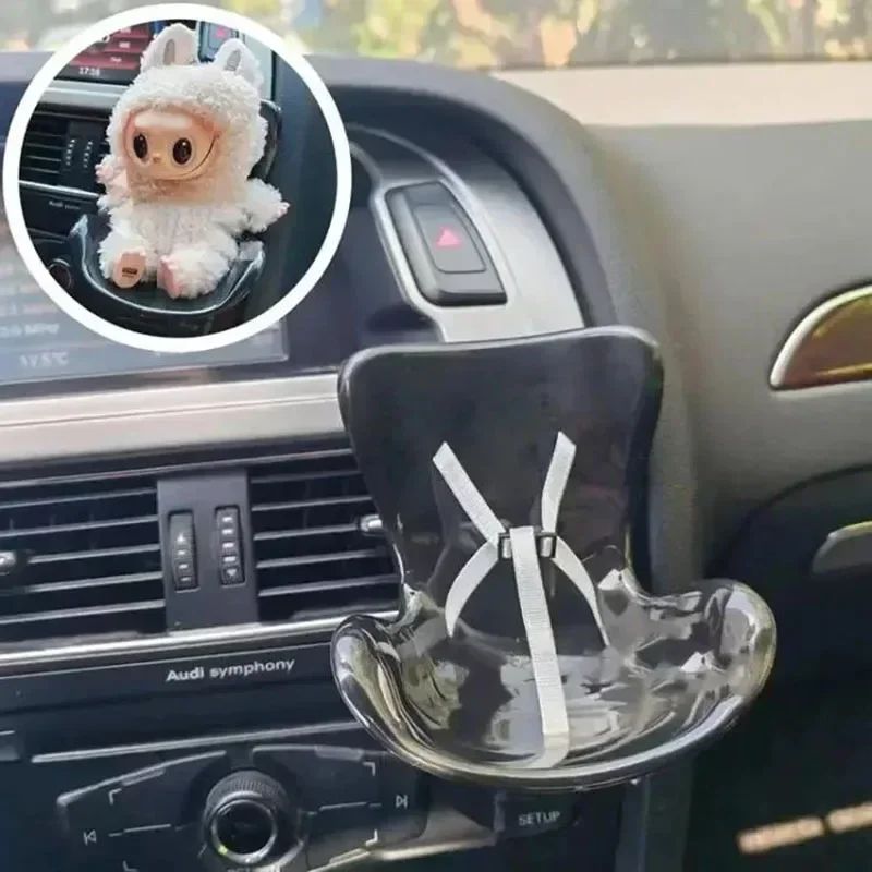 

15-17cm Labubu Doll Carseat All Doll Safety Seat Accessories Cute Dolls Car Air Outlet Decoration High-Grade Auto Interior Gifts
