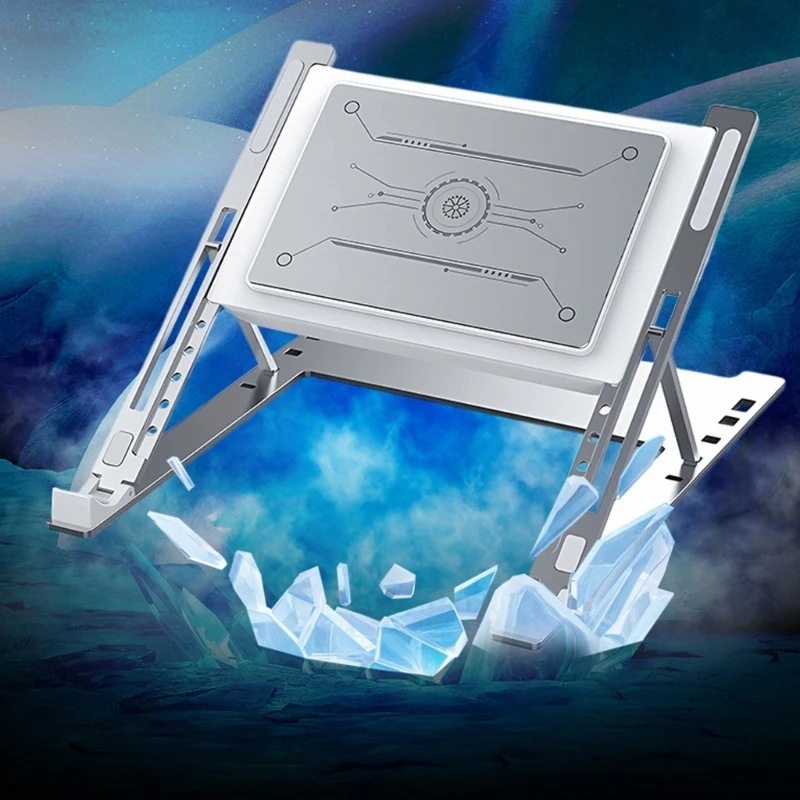 Tall Efficiency Laptop Refrigerator Aluminum Mixture Base Multiple Speed Quiet Refrigerating Game Journals