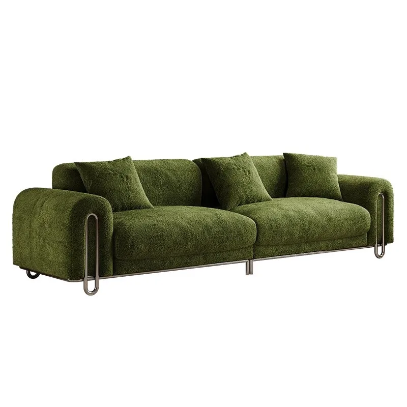

French retro fabric sofa cream wind snow Neil living room small apartment straight row antique sofa combination