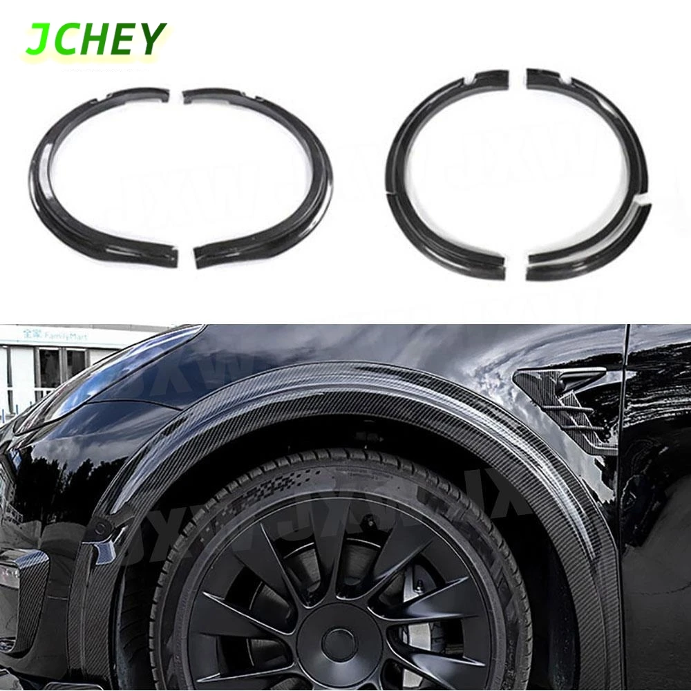 

JCHEY ABS колесо для бровей, автомобильные крылья, брызговики для губ, комплект кузова для Tesla model Y 2021+, черный защитный чехол, брызговик