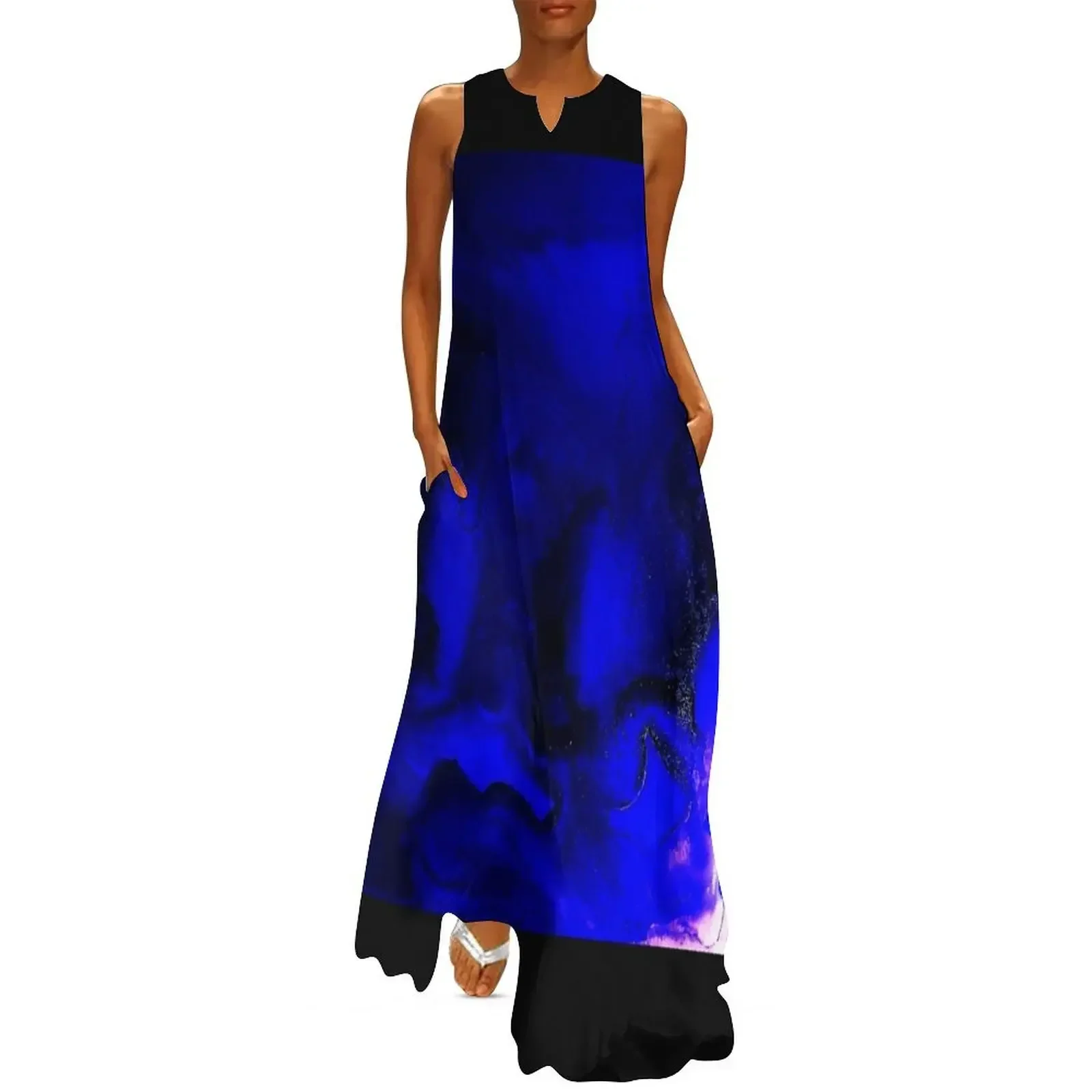 

Blue Marble Long Dress Prom gown Beachwear dresses for women 2025 luxury designer party summer dresses ladies 2025 Dress
