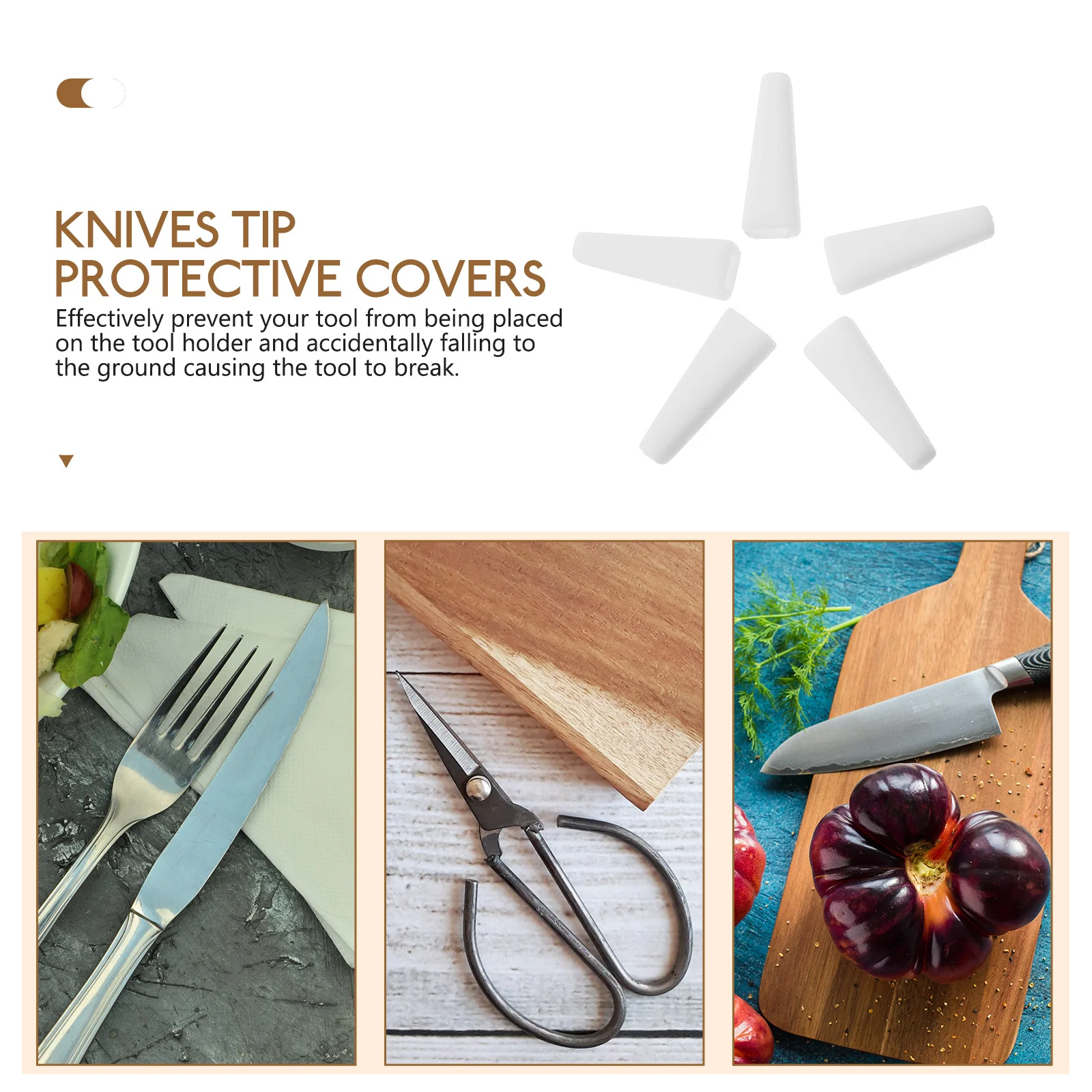 

250pcs Knife Tip Protection Covers Pp Cutter Sleeve For Tool Safety Anti-Collision Blade Guards Kitchen Cutting Tools