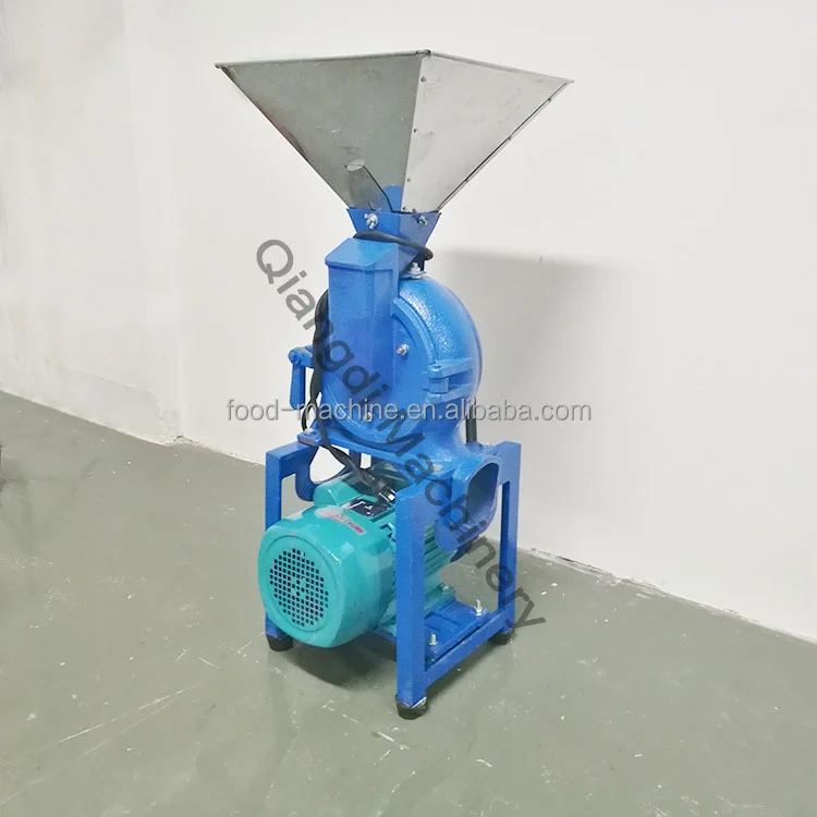 ماكينة طحن مسحوق حبيبات دقيق الذرة الكهربائية ذات السعة الكبيرة التجارية