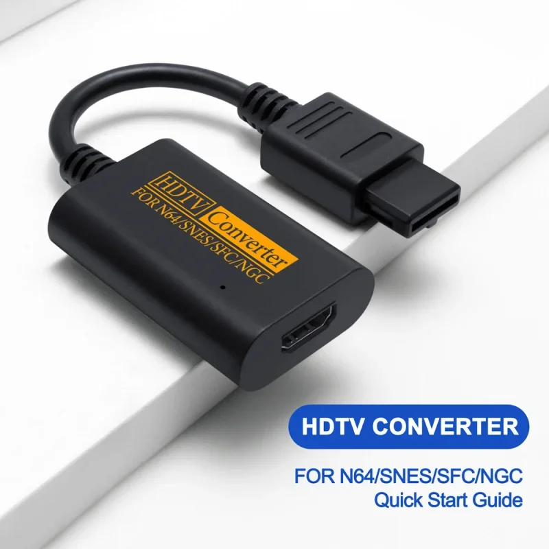 

N64 Cable Adapter to HDMI Converter HDTV Converter HDMI for Nintend 64 Gamecube SNES NGC Plug And Play Full Digital 720P