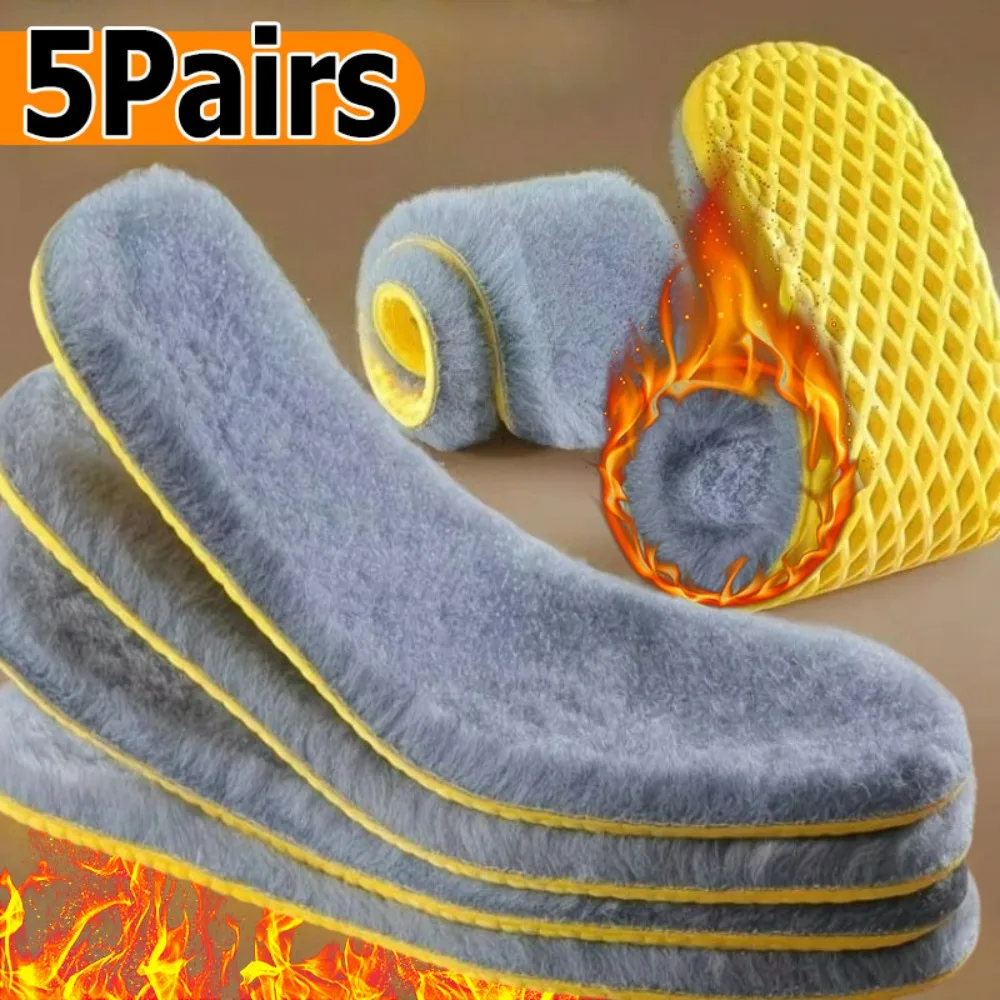 

Self Heating Insoles for Winter Sports Shoes Snow Boots Warm Thermal Cushioned Plush Inserts Unisex Adult Foot Warmth Size 35-46