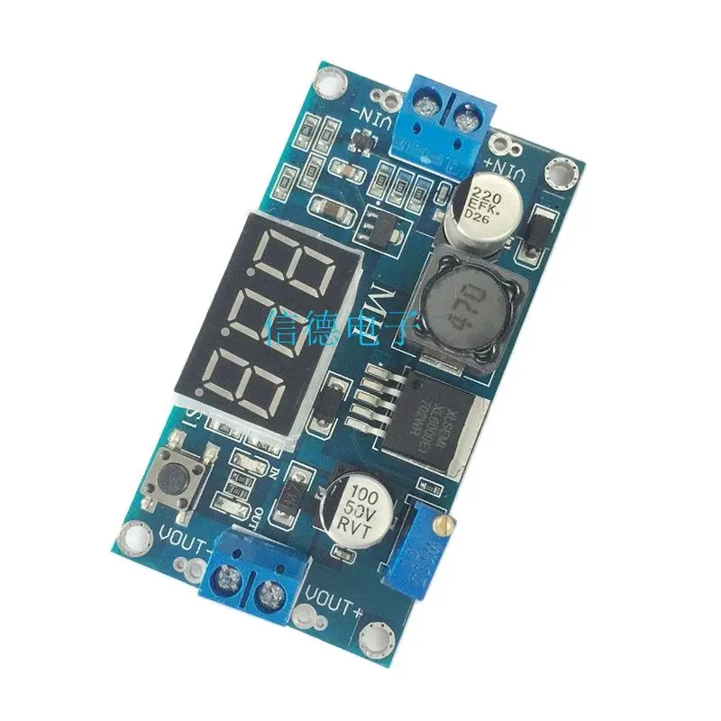 Regulowany moduł doładowania XL6009 pokonuje LM2577 4,5-32 litry 5-35 z cyfrowym wyświetlaczem woltomierza