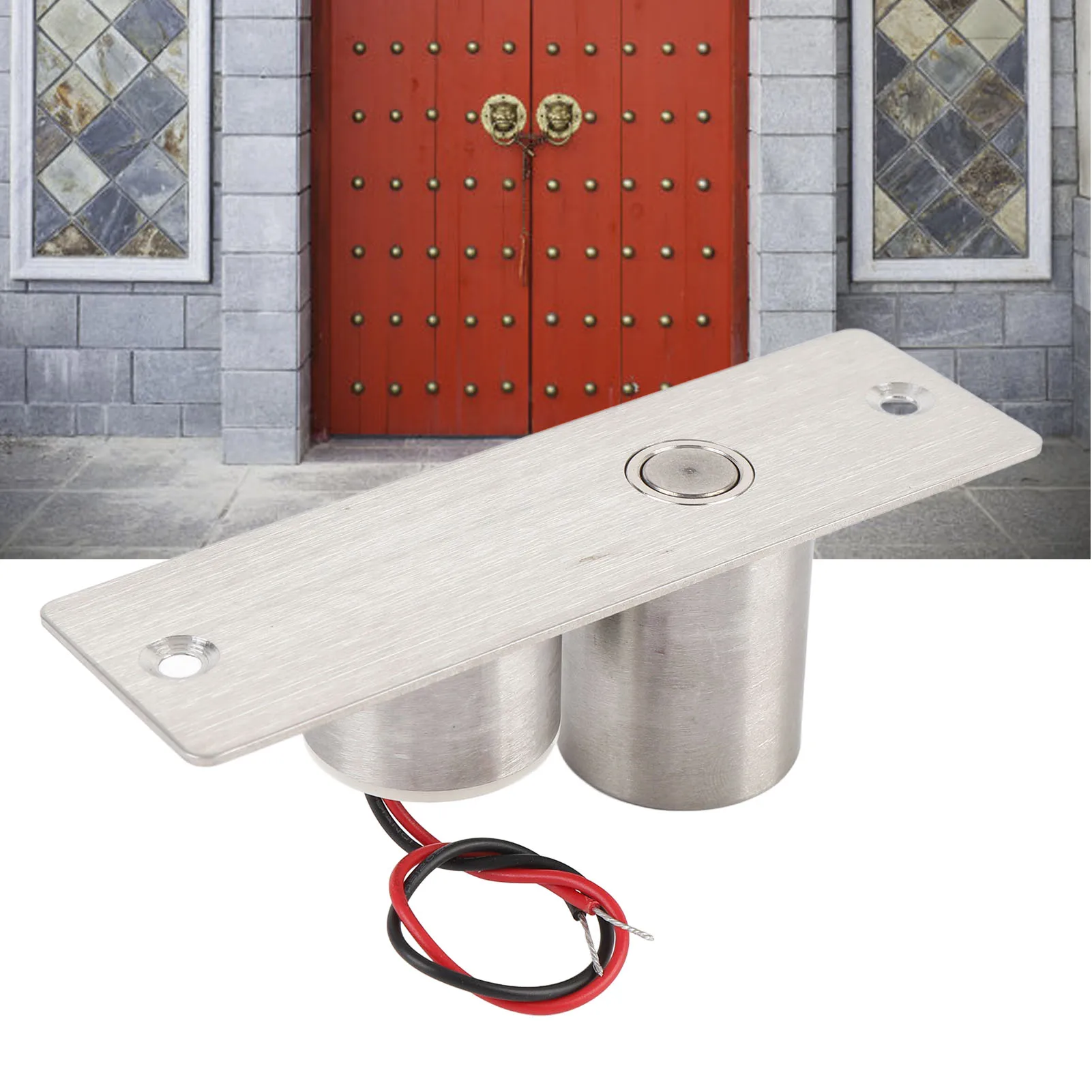 Electric Drop Bolt Lock Stable Brushed Finish Mini Electric Mortise Lock Magnetic Energy Saving for Door Access Control System
