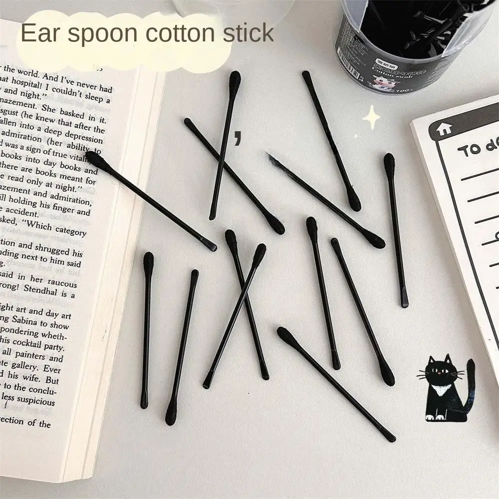 

100Pcs/set Eyelash Extension Glue Removing Double Head Cotton Swabs Nose Lipstik Ear Cleaning Makeup Cotton Stick