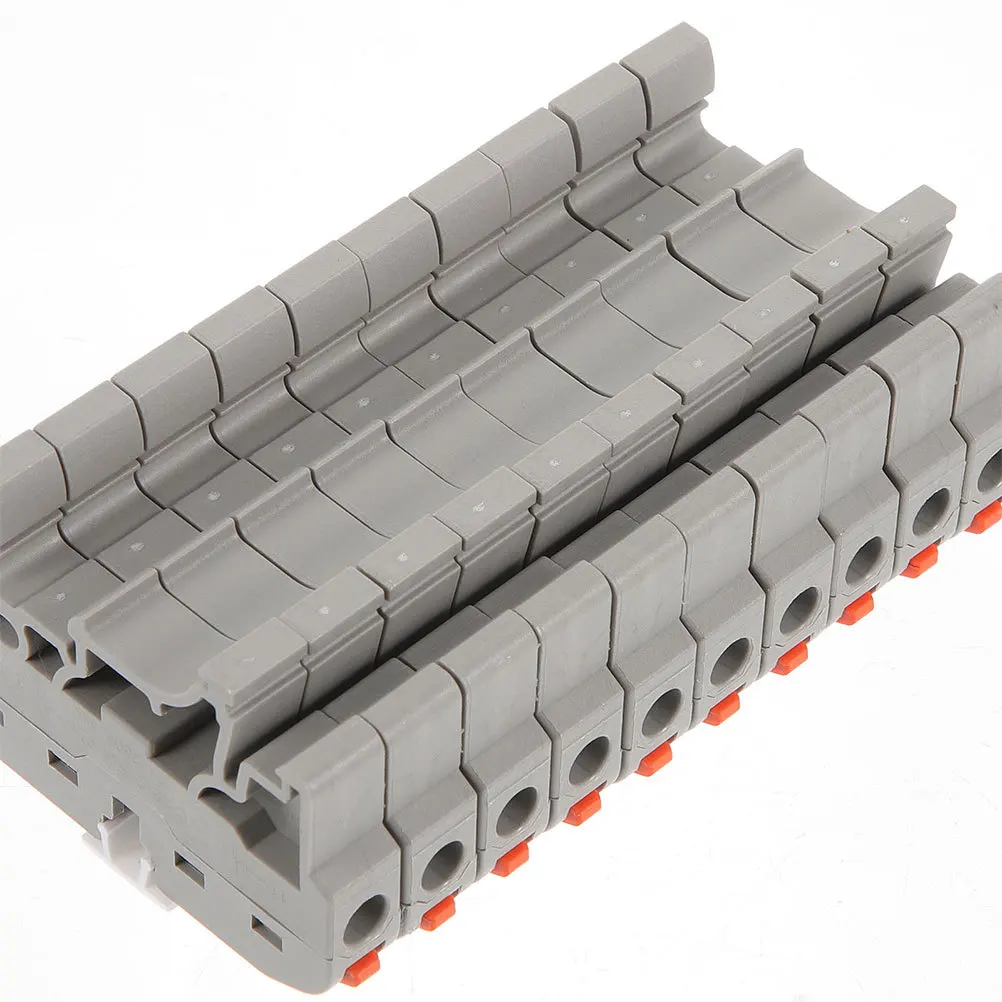 

20Sets Din Rail Terminal Block Electric Wire Connector Lever Quick Connect Wire Connector for Electrical Tools Control Cabinets