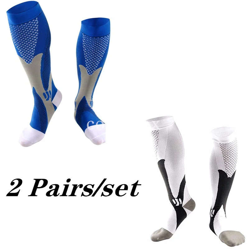 2/3/4 Paar Kompressionssocken Kniehohe Sportsocken Medizinische Pflegestrümpfe Krampfadern Socken Outdoor Radsocken