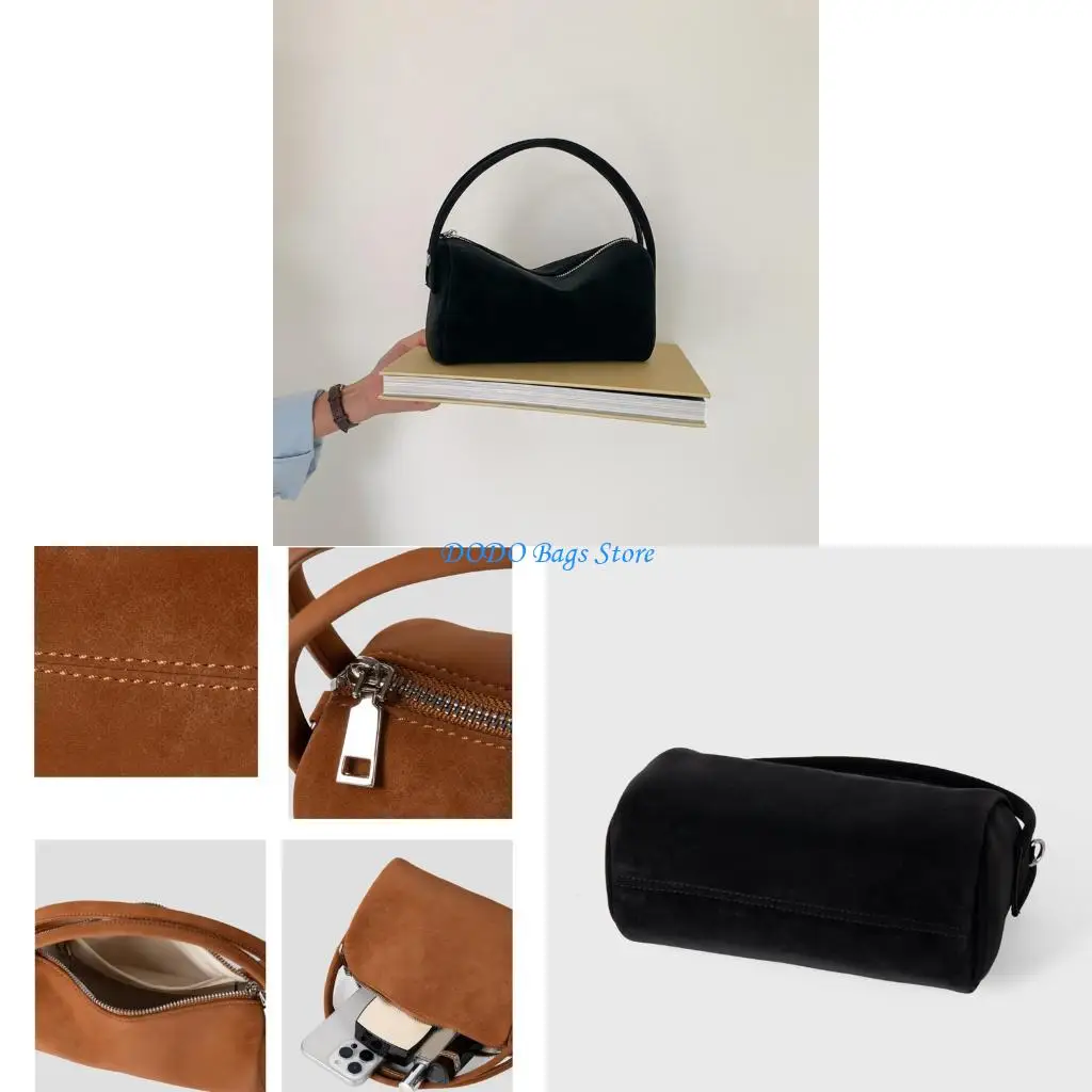 

Fashionable Suedes Crossbody Bag Adjustable Strap Shoulder Bags Casual Evening Purse Soft Texture For Shopping And Commut