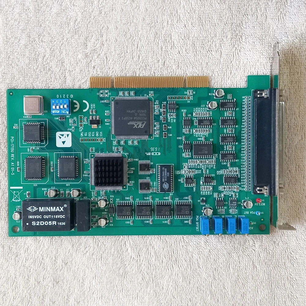 For Advantech Captur Card 500K 12 Bit 32-Channel Isolated Analog Input Card PCI-1715U