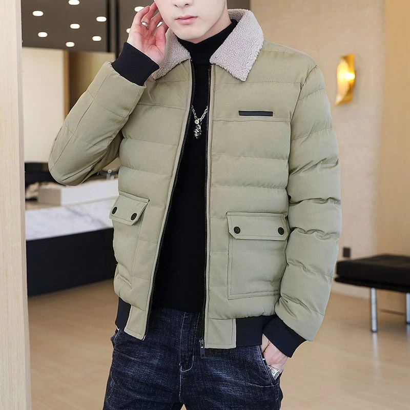 

Мужская зимняя утолщенная хлопковая куртка с принтом, Новое поступление 2025 года, повседневное теплое пуховое пальто в уличном стиле, универсальная повседневная одежда