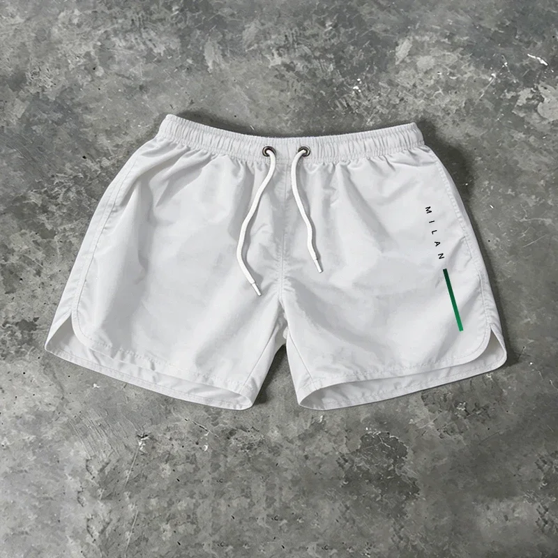 

Мужские пляжные шорты, повседневные быстросохнущие шорты для серфинга, мужская одежда для плавания, дышащие шорты для занятий спортом на открытом воздухе, летние шорты для плавания, фитнес-шорты