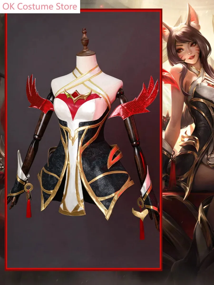 Lol Ahri Hall Of Fame A Legend Of The Temple Women Cosplay Costume Cos Game Anime Party Uniform Hallowen Play Role Clothes