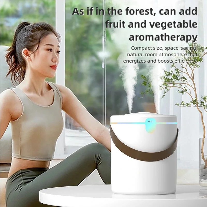 مرطب محمول TINSOL 2L مع تقنية رش ثنائية النواة، ناشر عطري للشحن من النوع C مع إضاءة محيطة