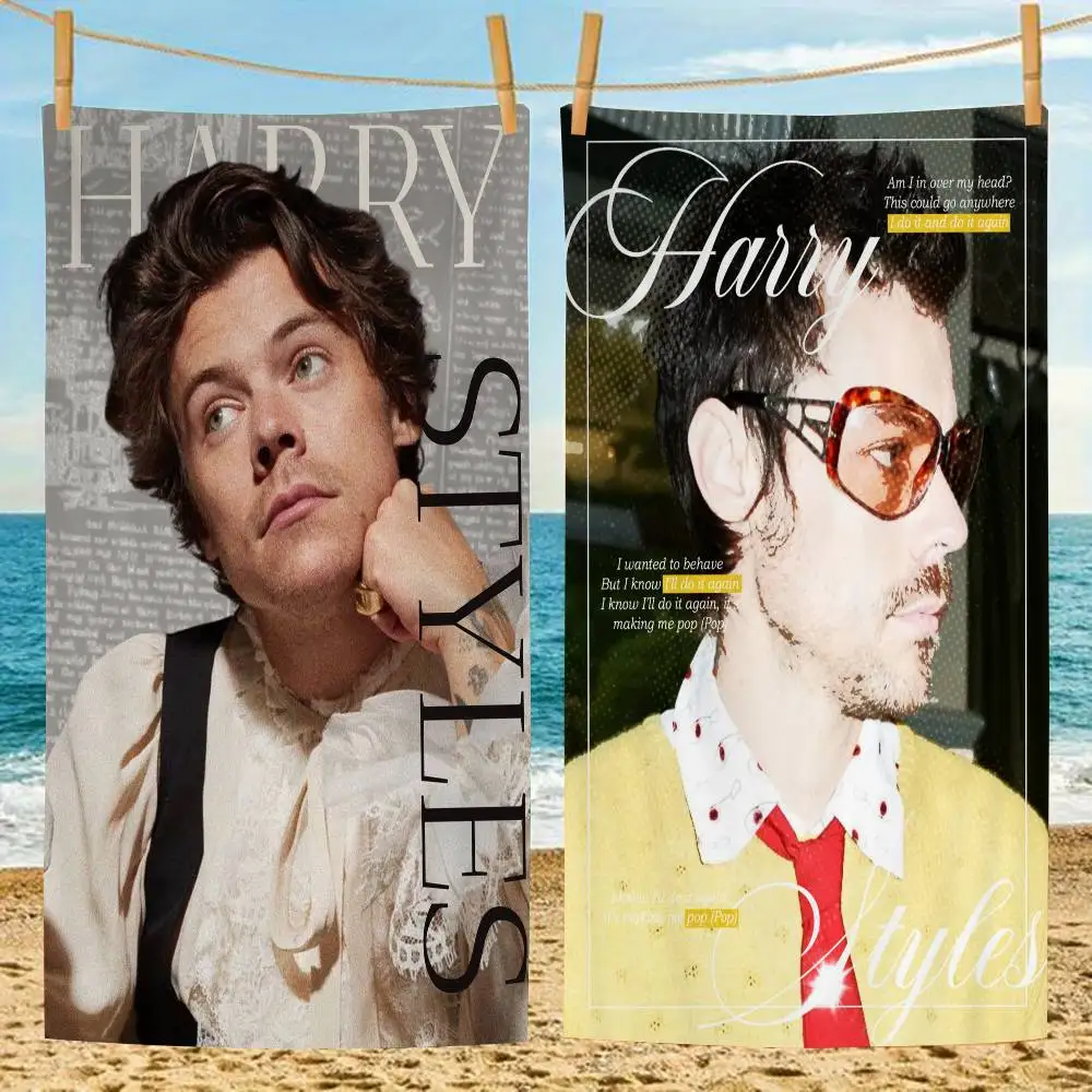 H-Harry E-Edward S-Styles Big Microfiber Beach Towels Quick Dry Towel Sand Beach Towels Pool Towel for Travel Swim Pool Yoga