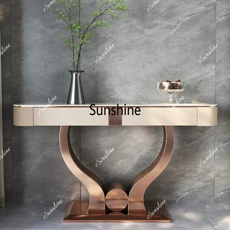Aisle Decorative End View Cabinet Entry Door Entrance Table Light Luxury Shelf