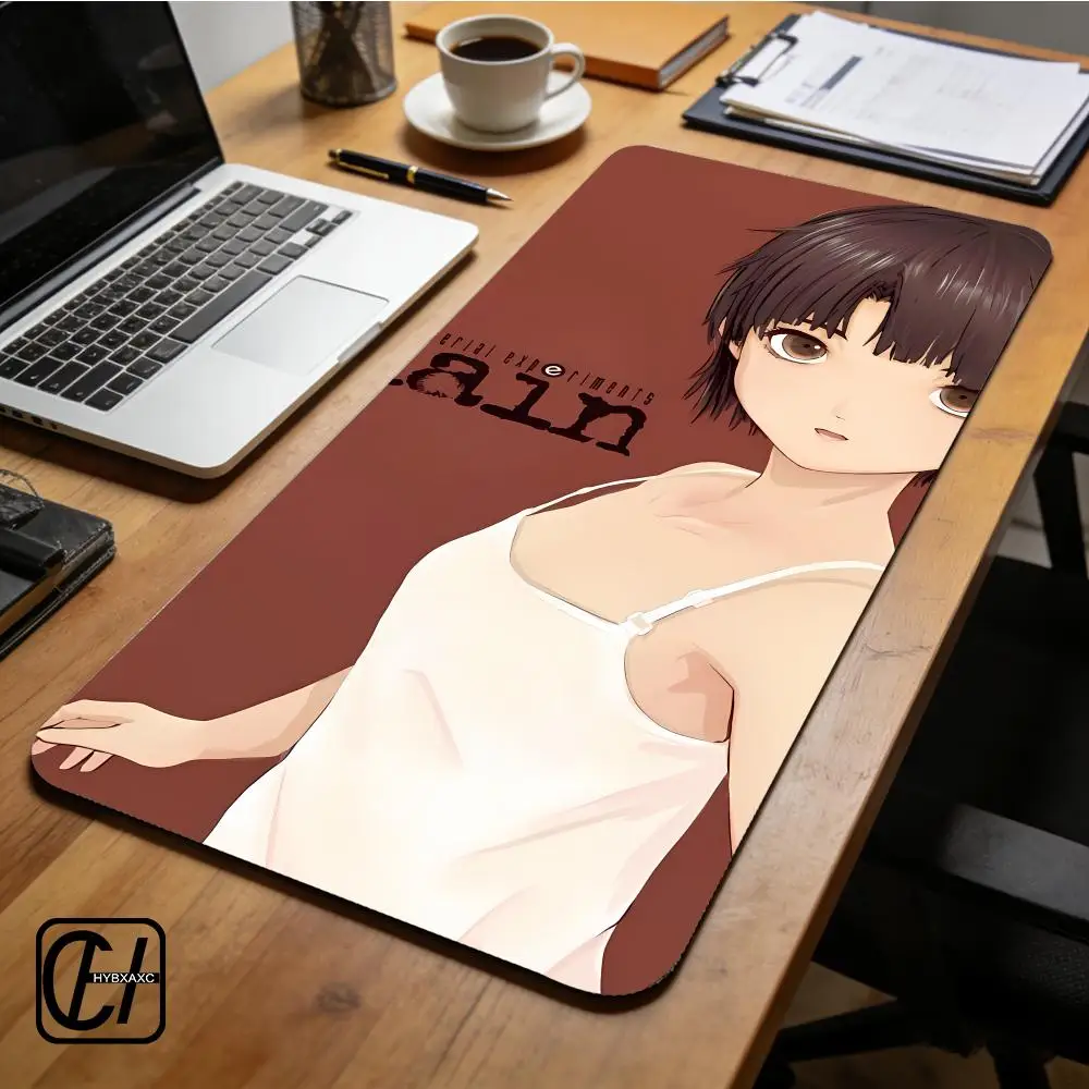 

Serial L-Lain experiments Fan Art Mouse Pad Non-slip Thickened Large Writing Lockedge Office Student Gaming Cushion Mouse Pad