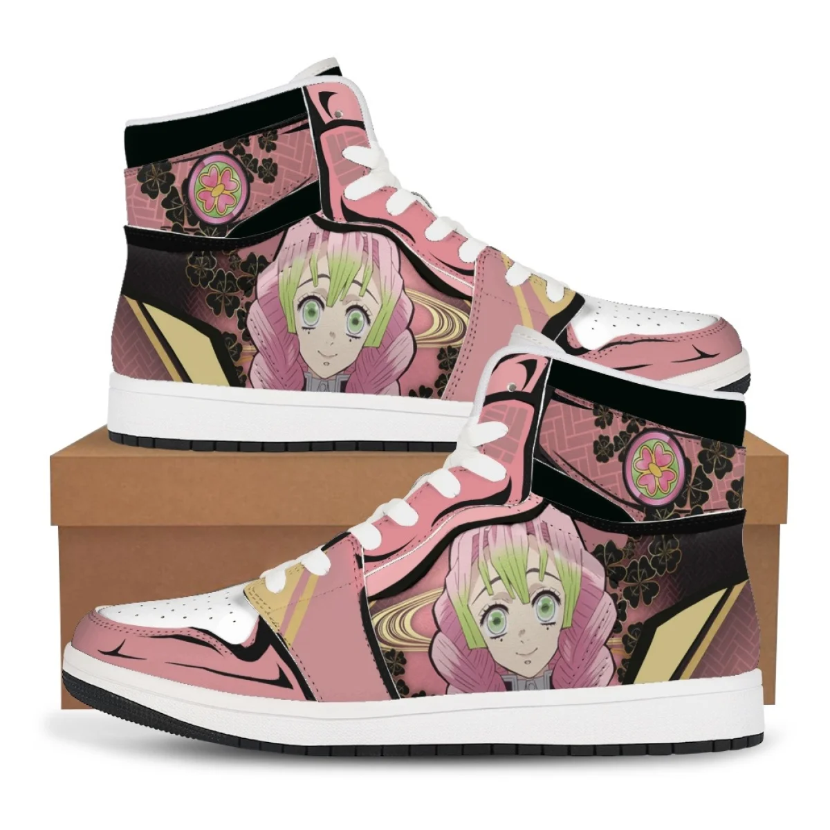 

Anime Demon Slayer Sneakers Kamado Nezuko High-Top Sports Shoes Couples Cartoon Board Shoes Student Leisure Shoes Festival Gift