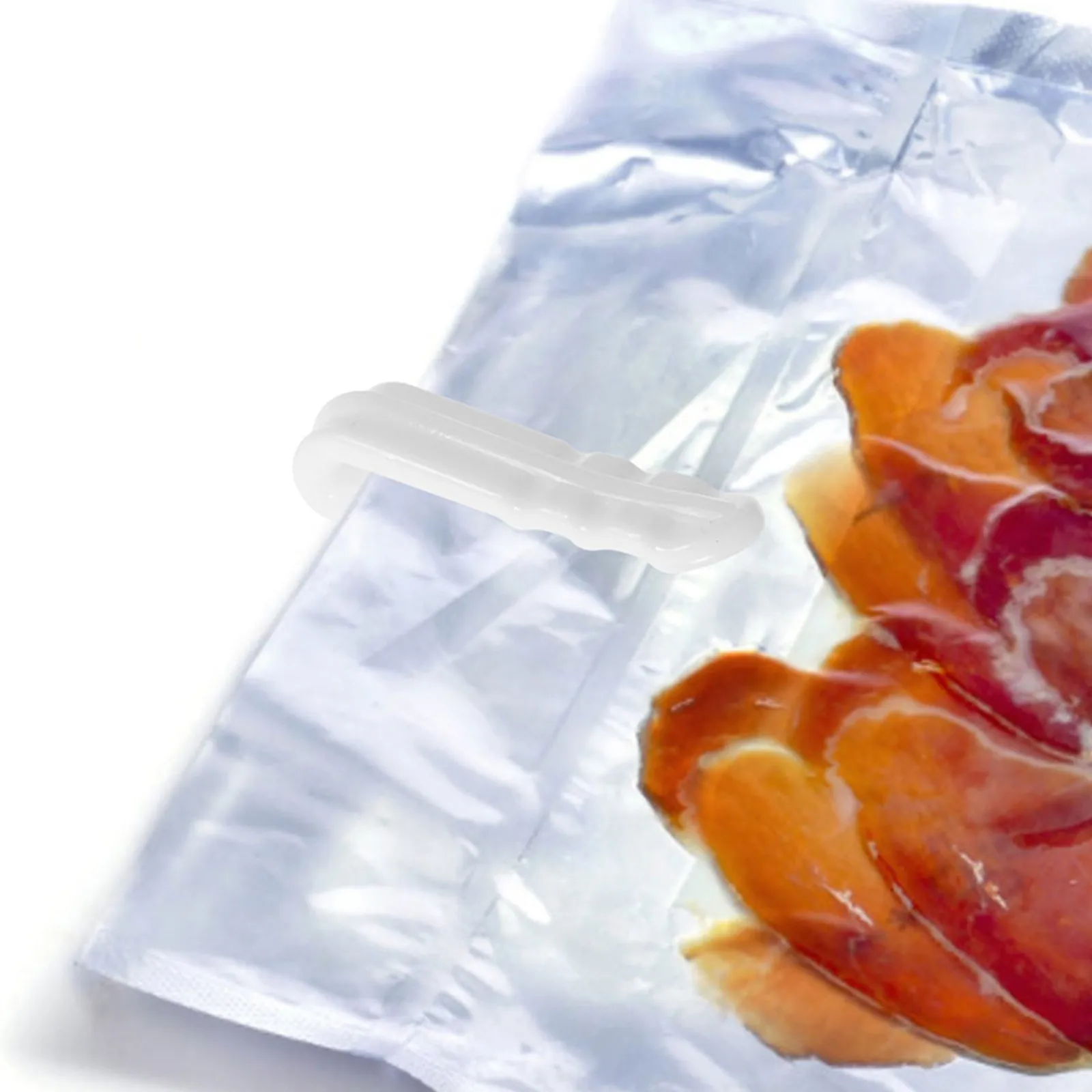 12Pcs Vacuum Bag Seal Clips Reusable Airtight Compression Plastic Clips for Food Snack Freezer Bags Pantry Organizer