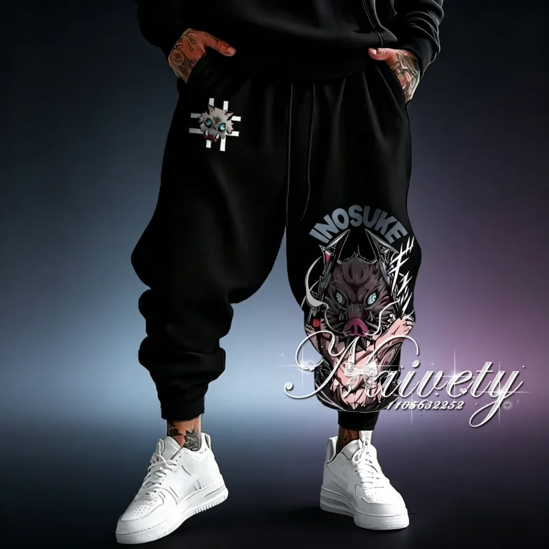 

2026 Summer Hot Demon Slayer Obanai & Mitsuri 3D Print Pants Quick Dry Sportswear for Adults Kids & Family Matching Outfits