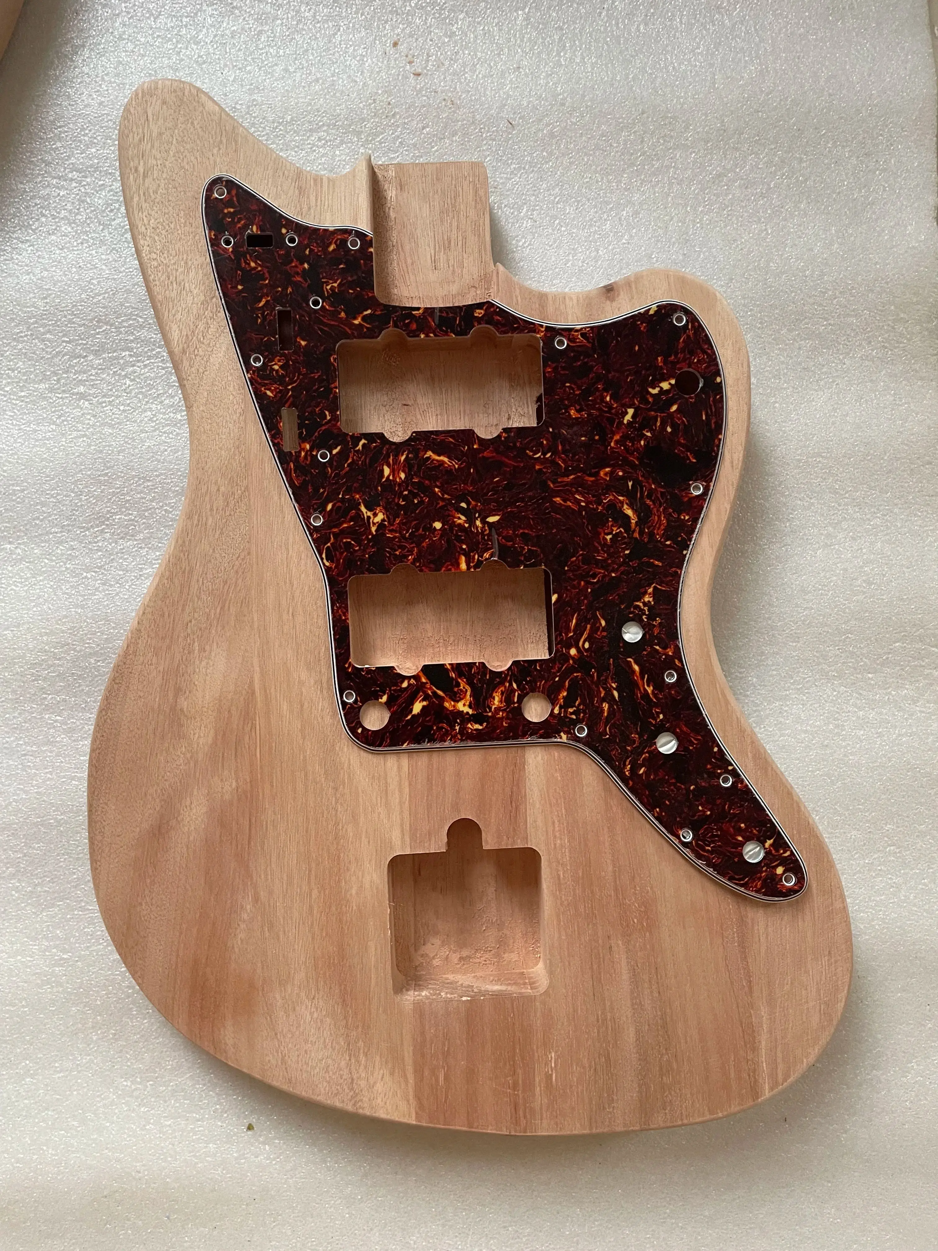 Semi Finished Electric Guitar Body, DIY Guitar Part, Mahogany Wood Barrel, No Paint, High Quality, JM Style,5.65cm Pocket