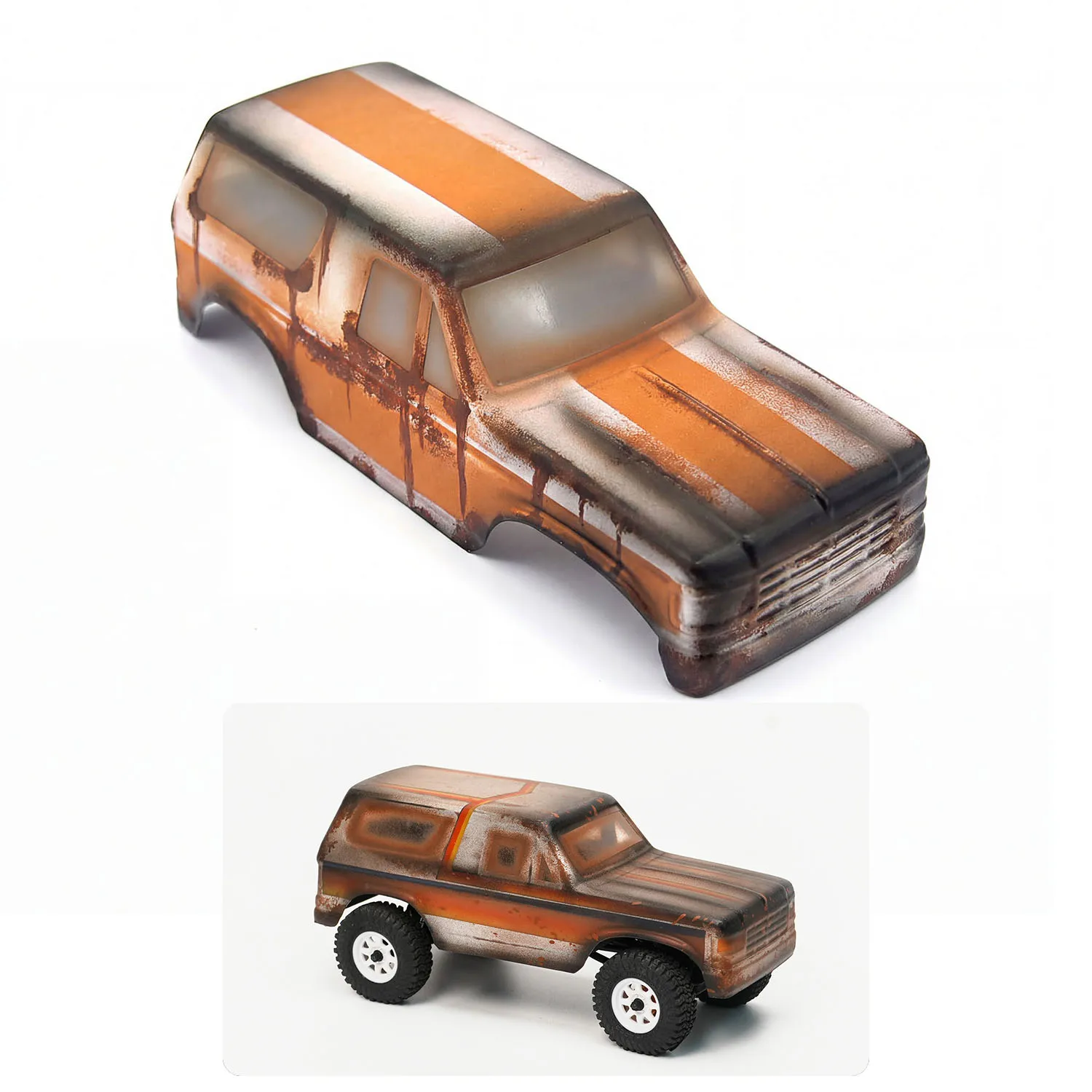 

HOT TEAM Hobby Axial 1/30 RC Crawler Plastic Clear Body Shell for SCX30 Ford Bronco 4X4 RTR Brushed Rock Crawler DIY Upgrades