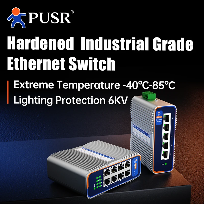 

PUSR 5/8 портов Ethernet Poe коммутатор промышленный SFP Gigabit 10/100/1000 Мбит/с защита IP40 неуправляемый алюминиевый корпус USR-ISG/ISF