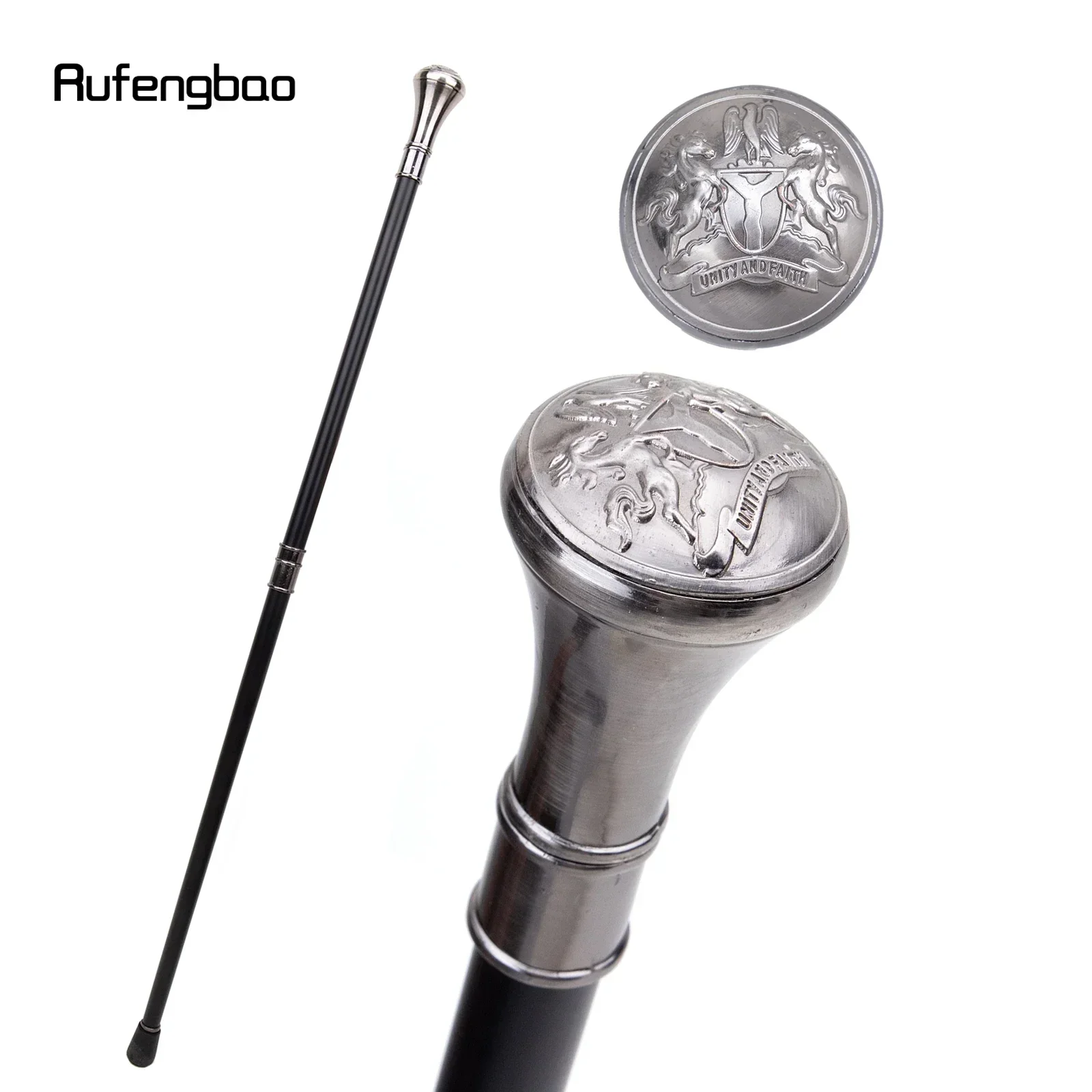 

Unity and Faith Totem Relief Walking Cane Fashion Walking Stick Gentleman Performance stage Cane 93cm Performance Stage Cane