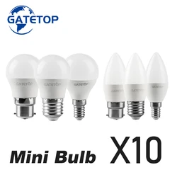 Energia-eficiente Mini LED Golf Bulb Lâmpada para decoração de casa, G45, B22, E14, E27, 3W-7W, AC 220V, AC 110V, 3000K, 4000K, 6000K