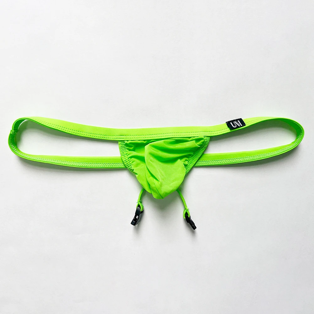 Men Low Rise Thong G-String Brazilian Underwear Sexy Tback Gay Sissy Pouch Crotchless Lifting Ring Men's Panties Underpants Men