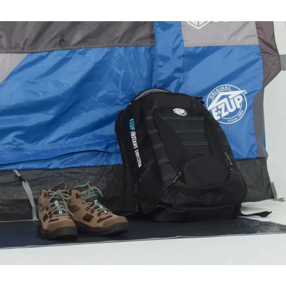 A Camping Cube 6.4, Converts 10' Straight Leg Canopy into Camping Tent, Royal Blue (Canopy/Shelter NOT included), Large
