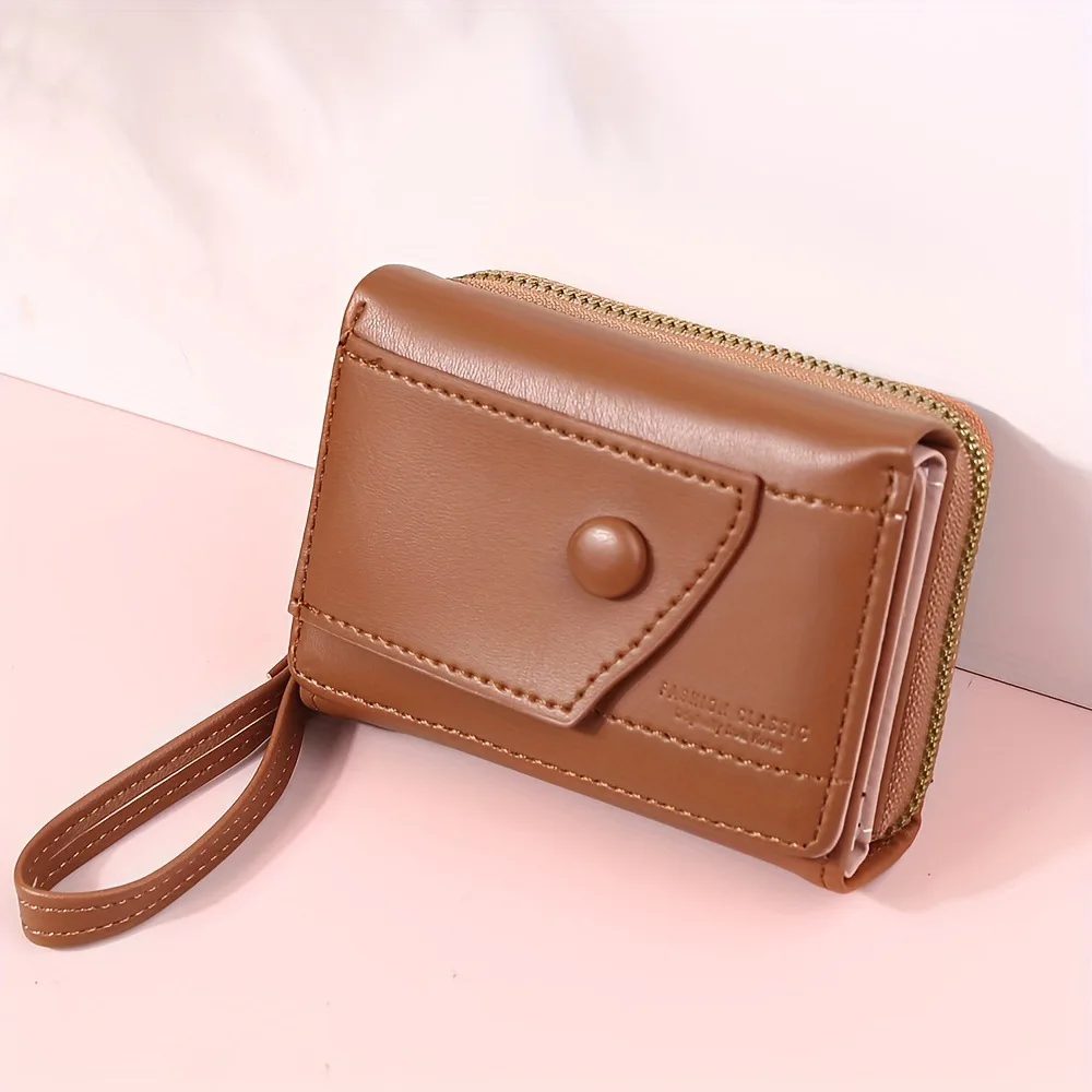 Women's Wallet Made of PU Skin Purse for Female Coin Purse Short Male Card Holder Wallets Zipper Around Money Coin Purse