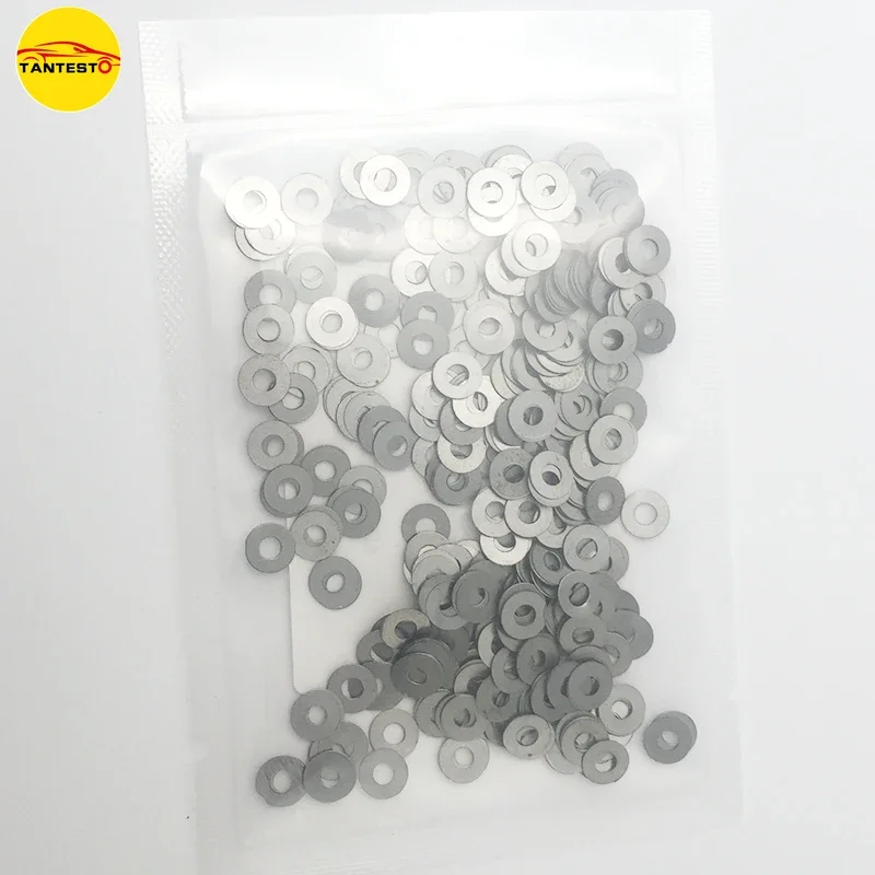 Free Ship 100PCS 3x7.2x0.1/0/2/0/3/0/5/1mm Diesel Common Rail Injector Pressure Adjusting Washer Gaskets for Cummins STR AOWEI