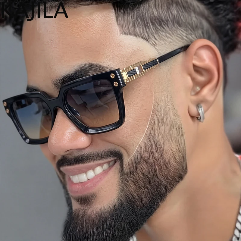 Klassische quadratische Punk-Sonnenbrille für Herren 2026 – Luxusmarke, polarisiert, Retro-Fahrerbrille für Männer, Vintage-Brillen, modische Sonnenbrillen